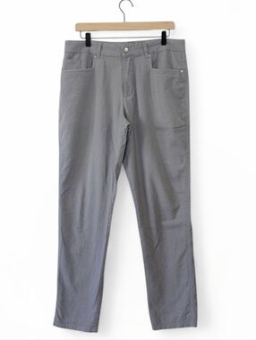 Woolly Longhaul Pants Men's 34x32 Merino Wool Cotton Stretch Gray Travel Chino